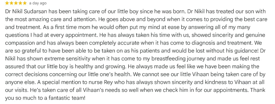 Google Review Screenshot 1